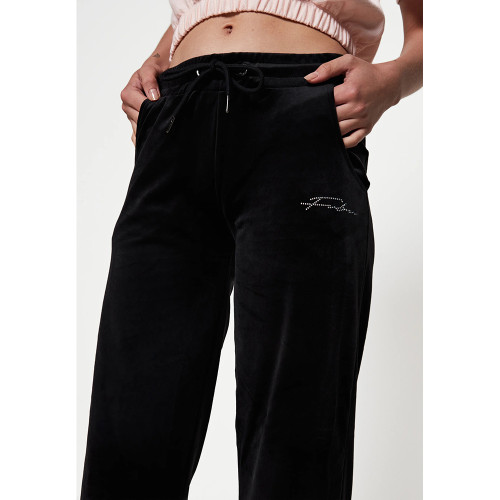 FUBU Γυναικείο παντελόνι Signature Rhinestone Velours Pants